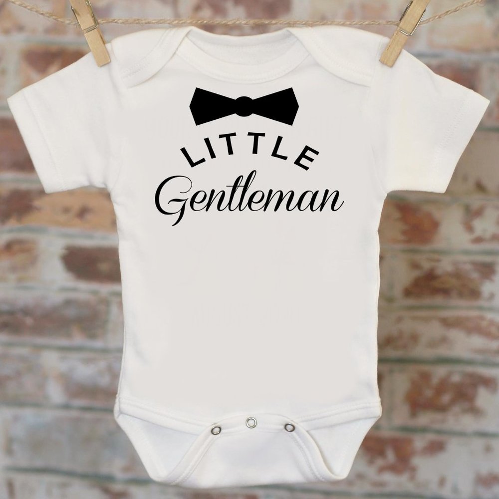 Little Gentleman Funny Baby Onesie